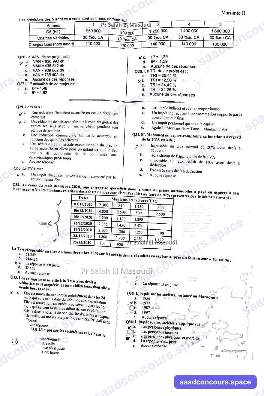 Extrait scanné — Faculté d'Économie et de Gestion Béni Mellal (Sultan Moulay Slimane) 2022